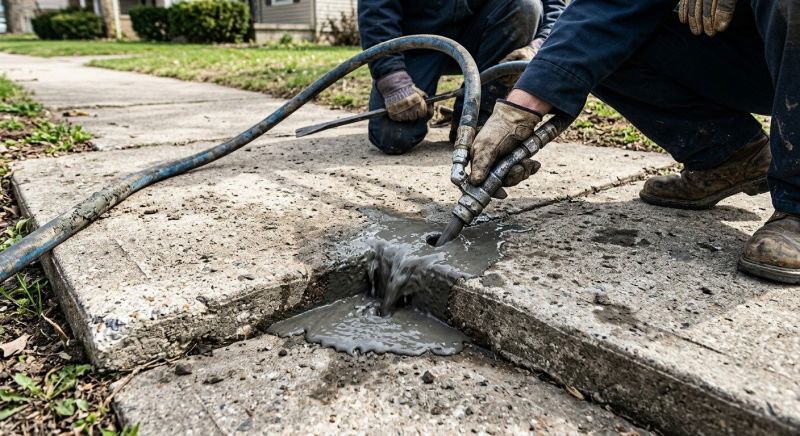 Concrete Settlement Repair in Corpus Christi, TX