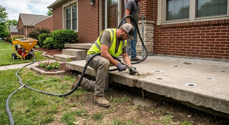 Concrete Settlement Repair in Des Moines, IA