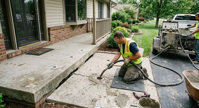 Slab Leveling in West Des Moines, IA